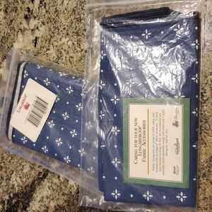 Longaberger liner napkins- Blue- Set of 4